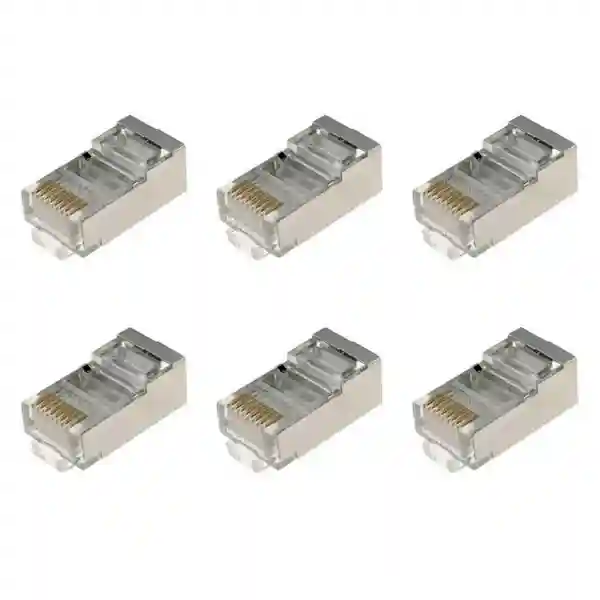 کانکتور CAT6 STP وی نت مدل V-NC6S0100 بسته 100 عددی